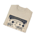 Nocturnal Cat Anatomy T-Shirt – Vintage Feline Physiology Diagram
