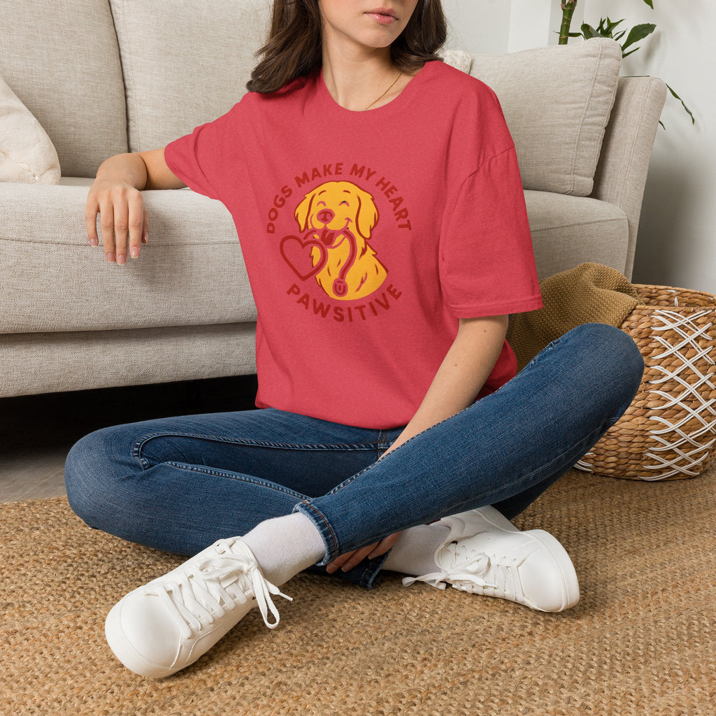 Dogs Make Heart Pawsitive T-Shirt