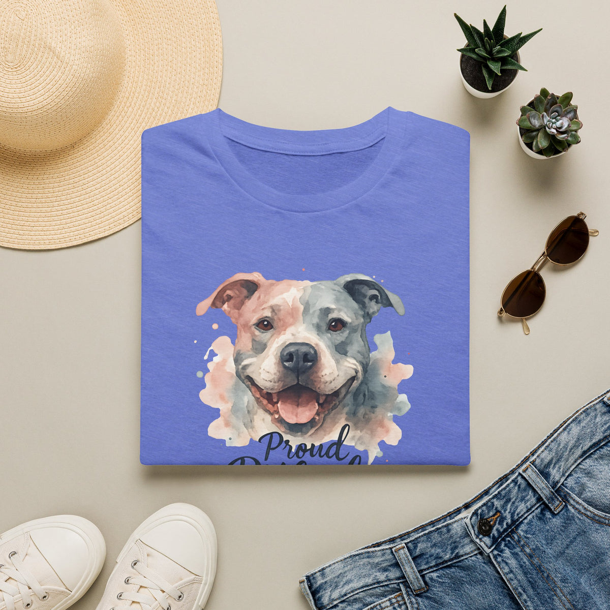 Proud Pitbull Mom T-Shirt