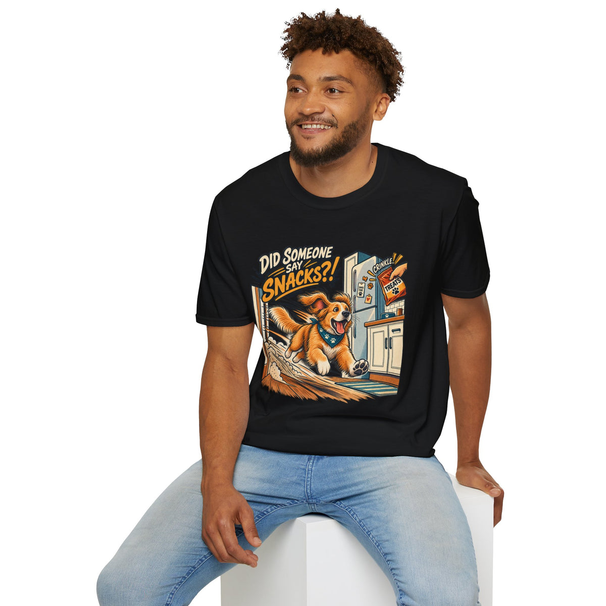 Did Someone Say Snacks? Dog Graphic T-Shirt