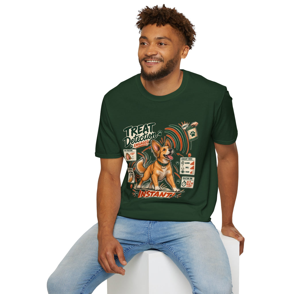 Dog Treat Detection T-Shirt — Funny Corgi ‘Treat Detection: Engaged’ Tee