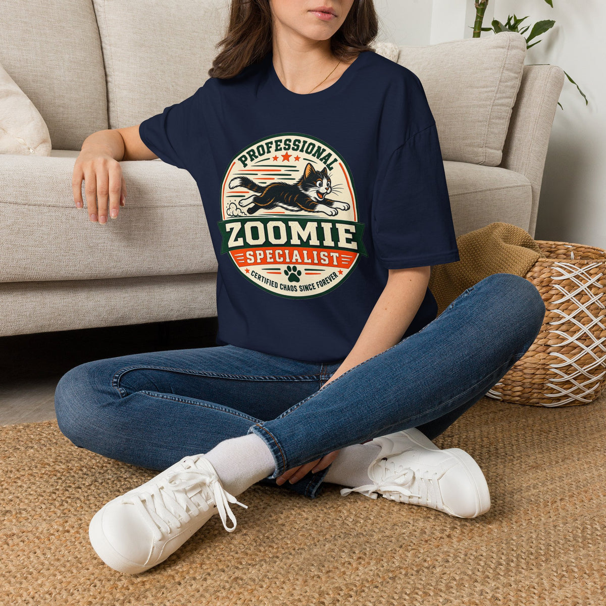 Professional Zoomie Specialist T-Shirt — Funny Cat Zoomies Tee