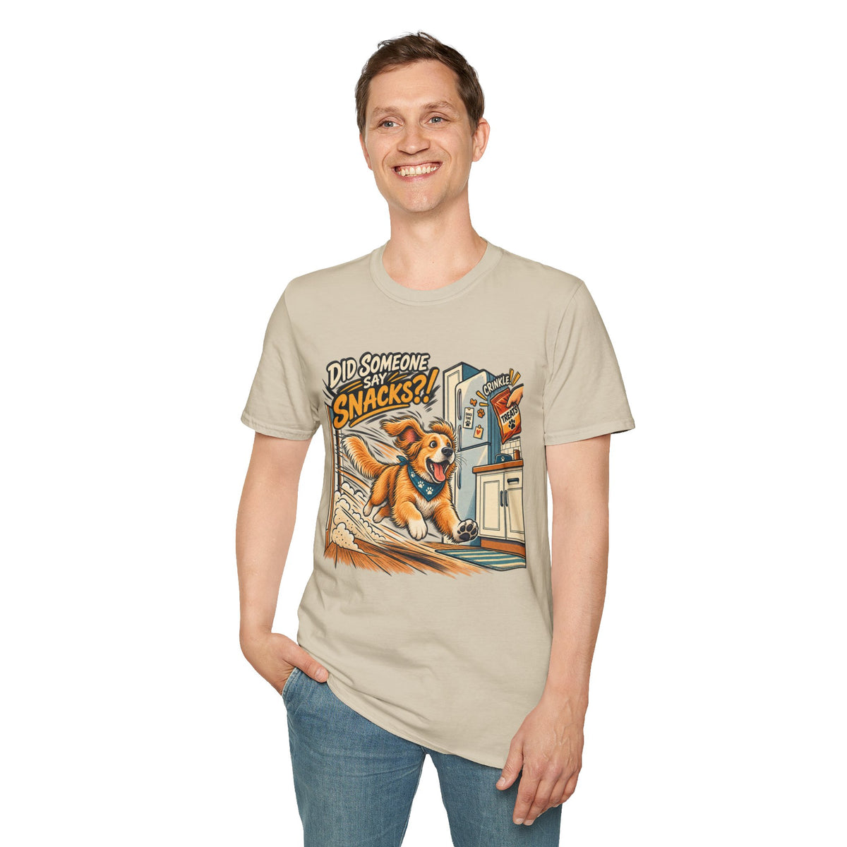 Did Someone Say Snacks? Dog Graphic T-Shirt