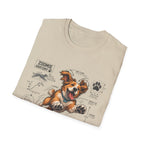 Dog Zoomies T-Shirt — Cute Playful Puppy Anatomy Graphic Tee
