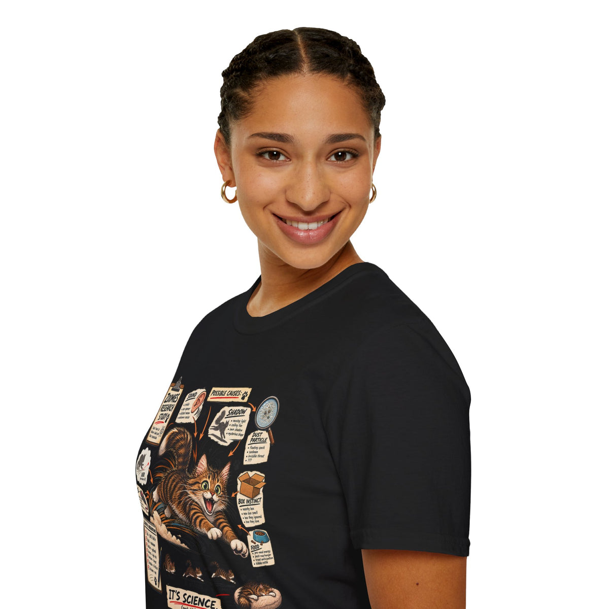 Cat Science T-Shirt — “It’s Science” Zoomies Research Design