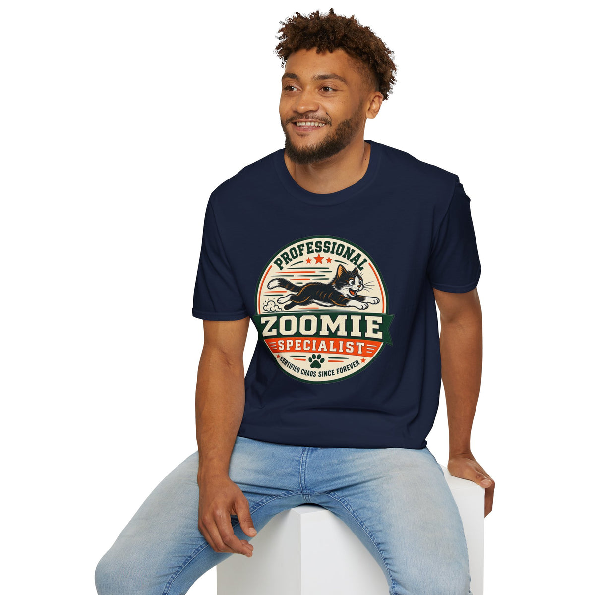 Professional Zoomie Specialist T-Shirt — Funny Cat Zoomies Tee