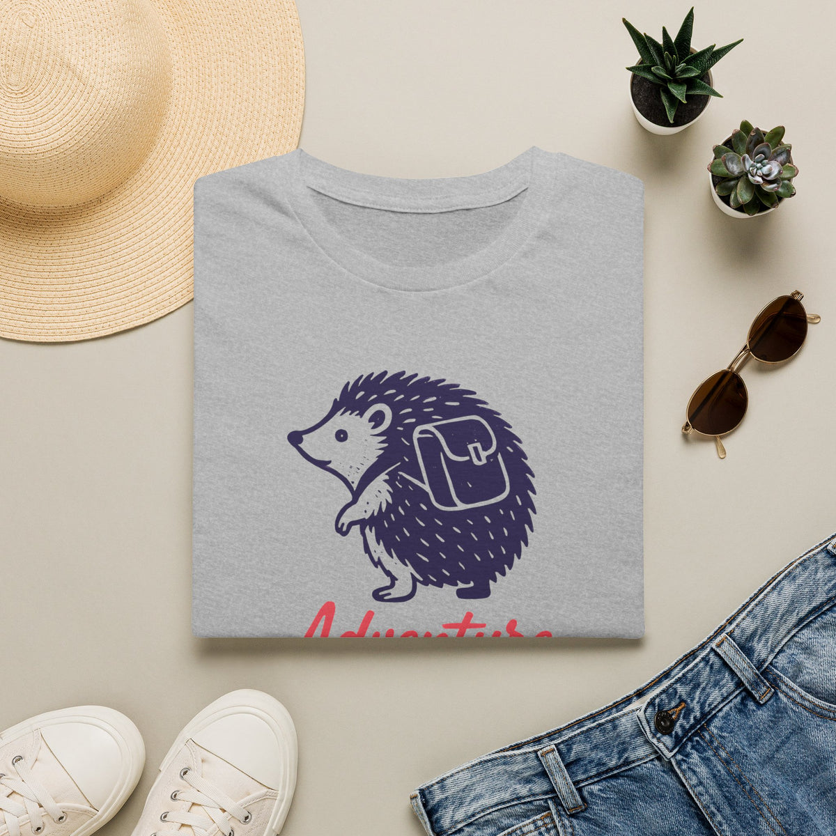 Adventure Awaits Hedgehog T-Shirt