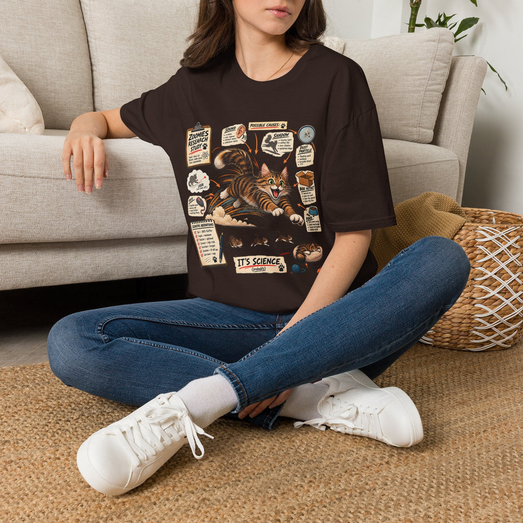 Cat Science T-Shirt — “It’s Science” Zoomies Research Design