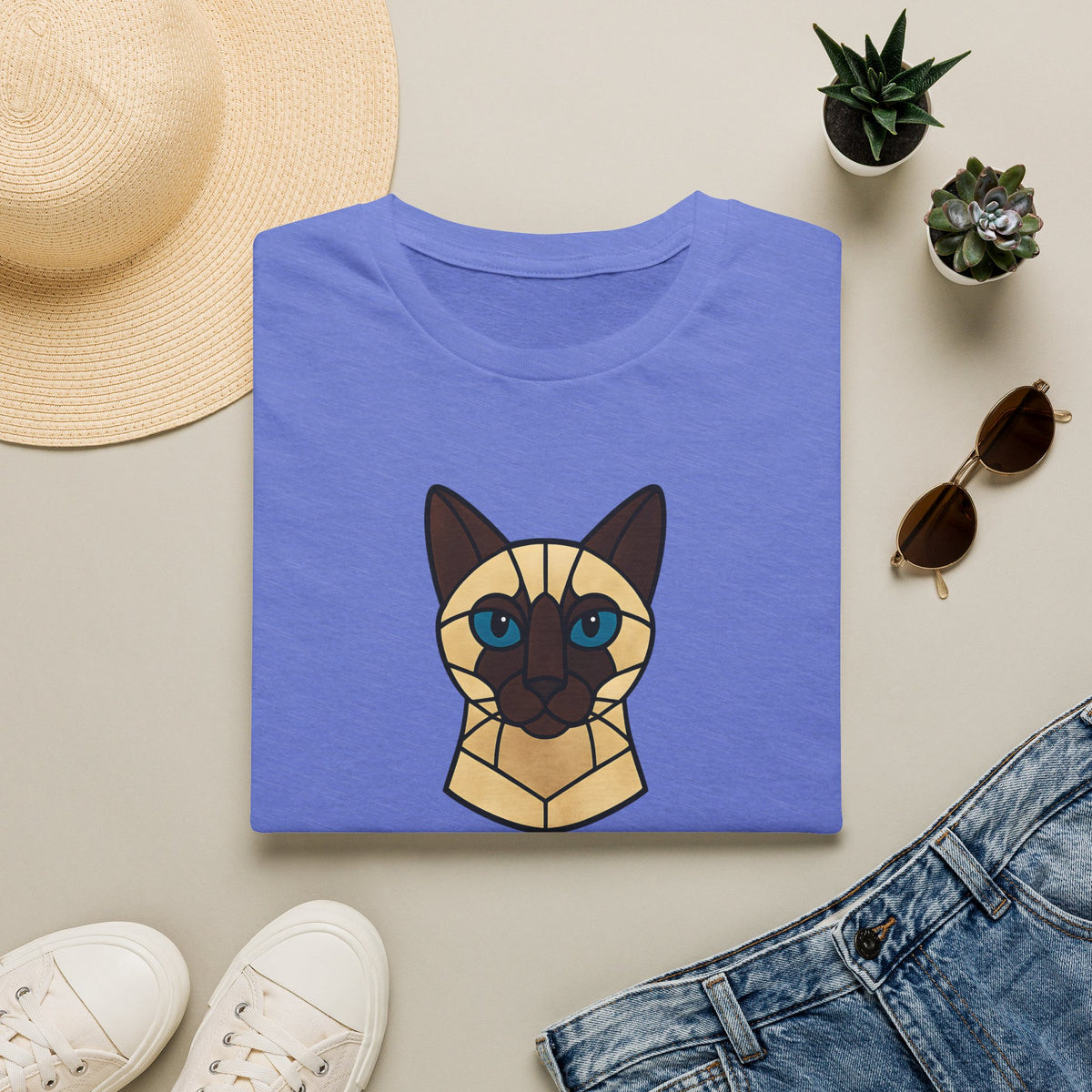 Stained Glass Cat T-Shirt