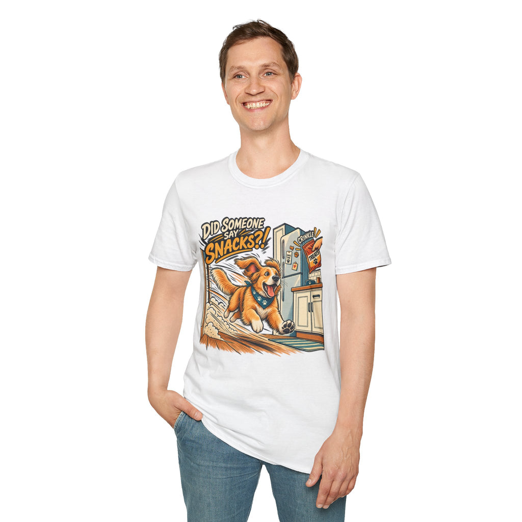 Did Someone Say Snacks? Dog Graphic T-Shirt