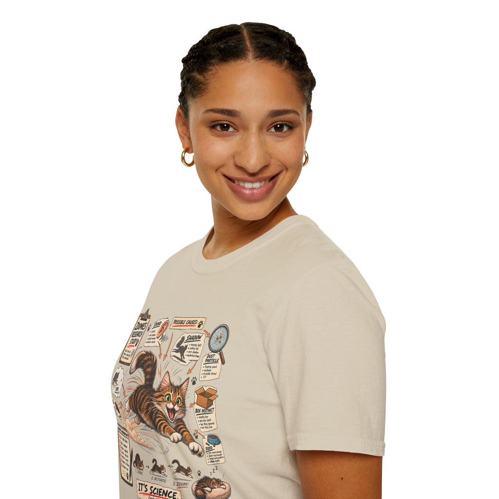 Cat Science T-Shirt — “It’s Science” Zoomies Research Design