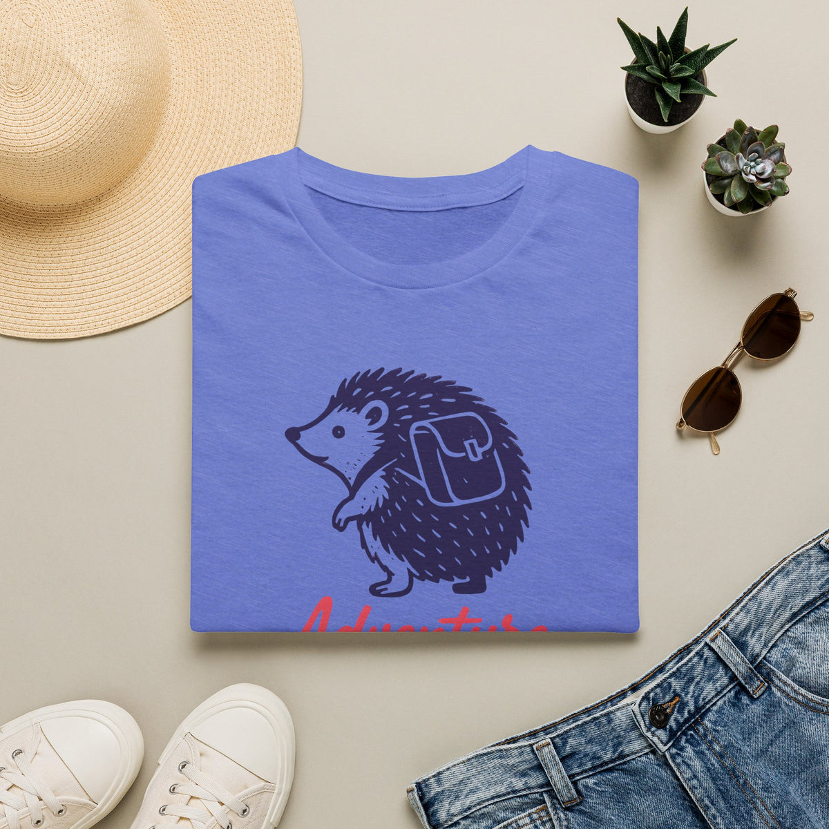 Adventure Awaits Hedgehog T-Shirt
