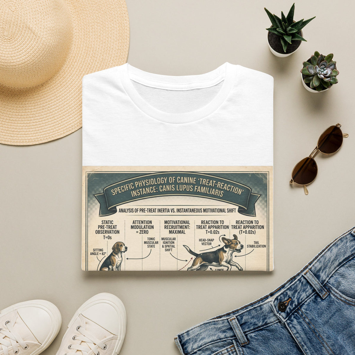 Canine Treat-Reaction Diagram T-Shirt
