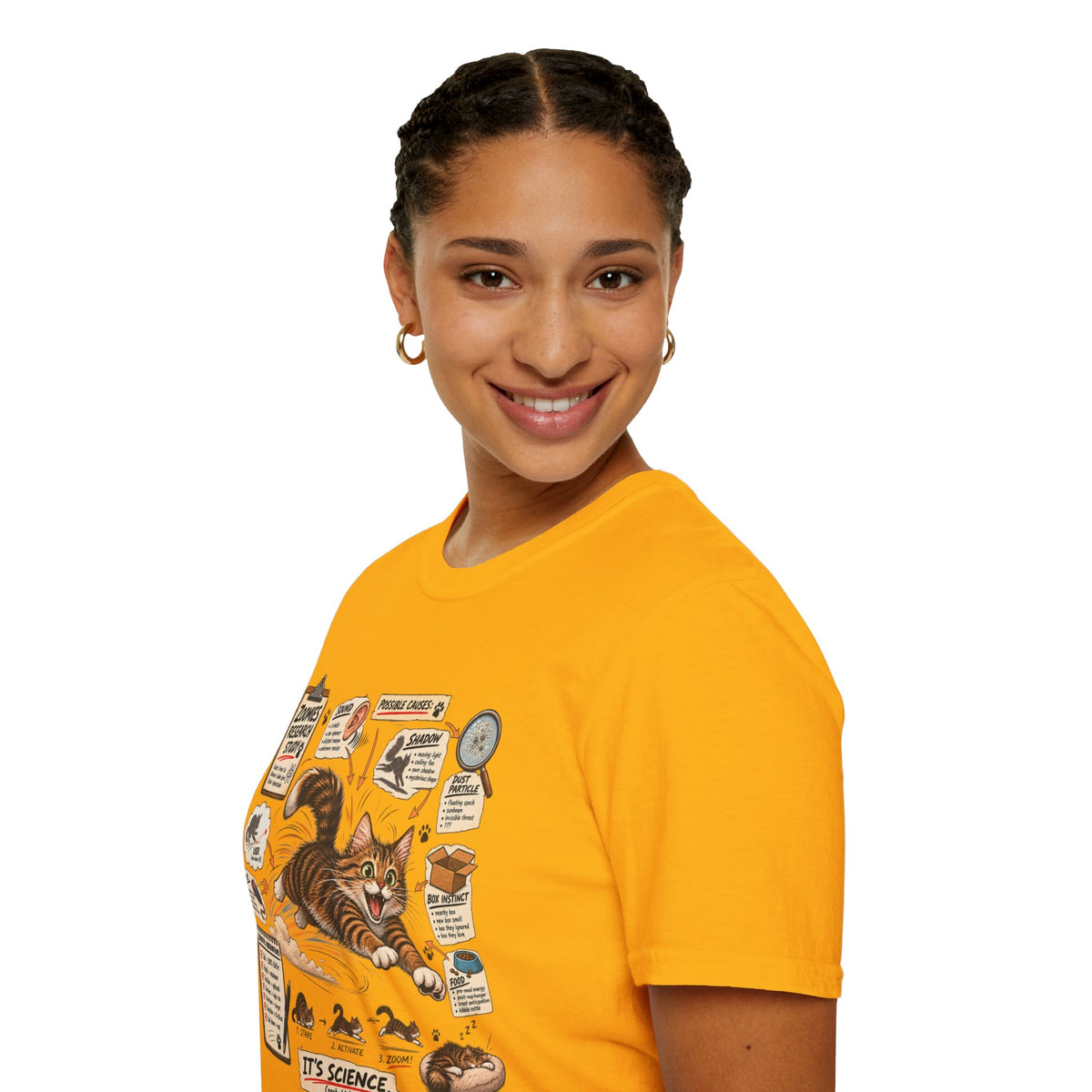 Cat Science T-Shirt — “It’s Science” Zoomies Research Design