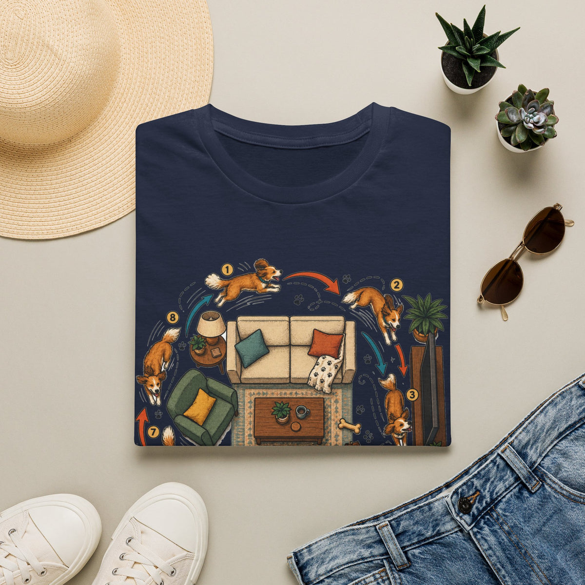 Zoomies Dog T-Shirt — Playful Puppy Housewarming Tee