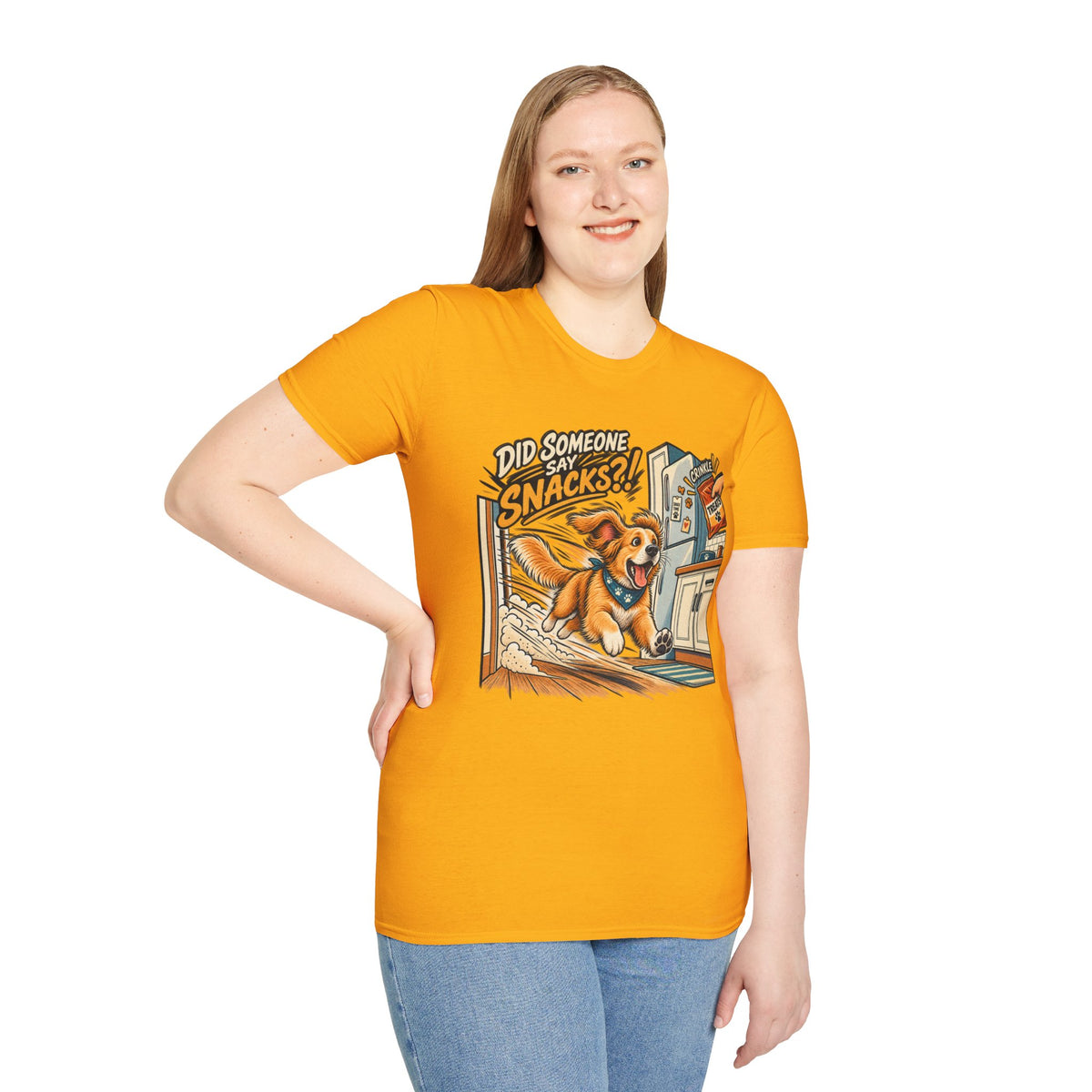 Did Someone Say Snacks? Dog Graphic T-Shirt