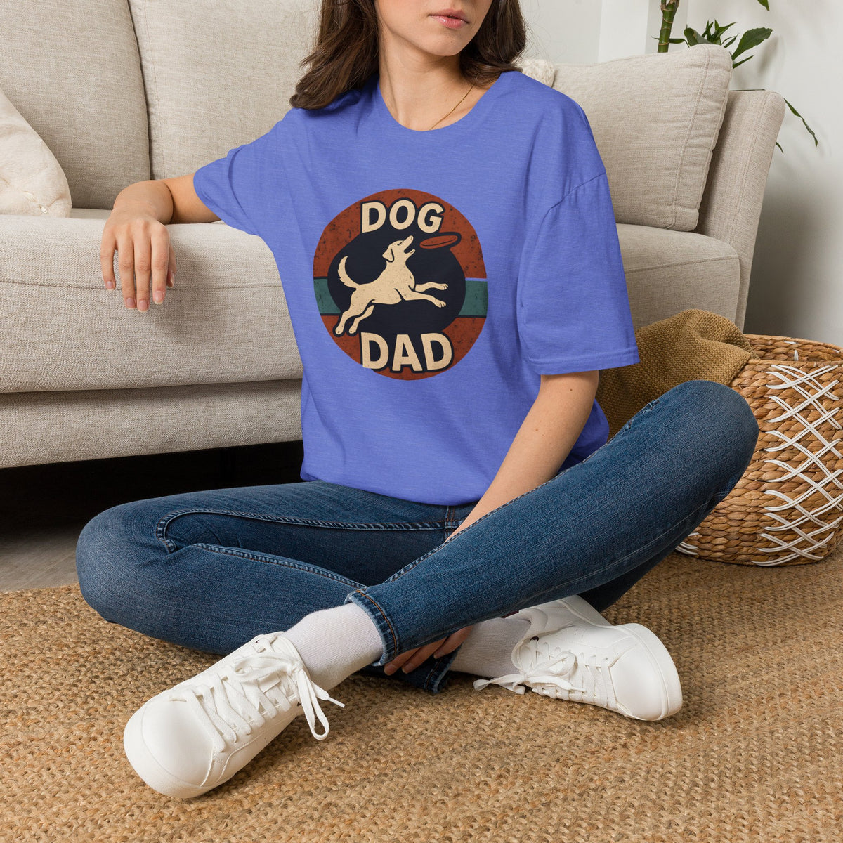 Dog Dad Badge T-Shirt