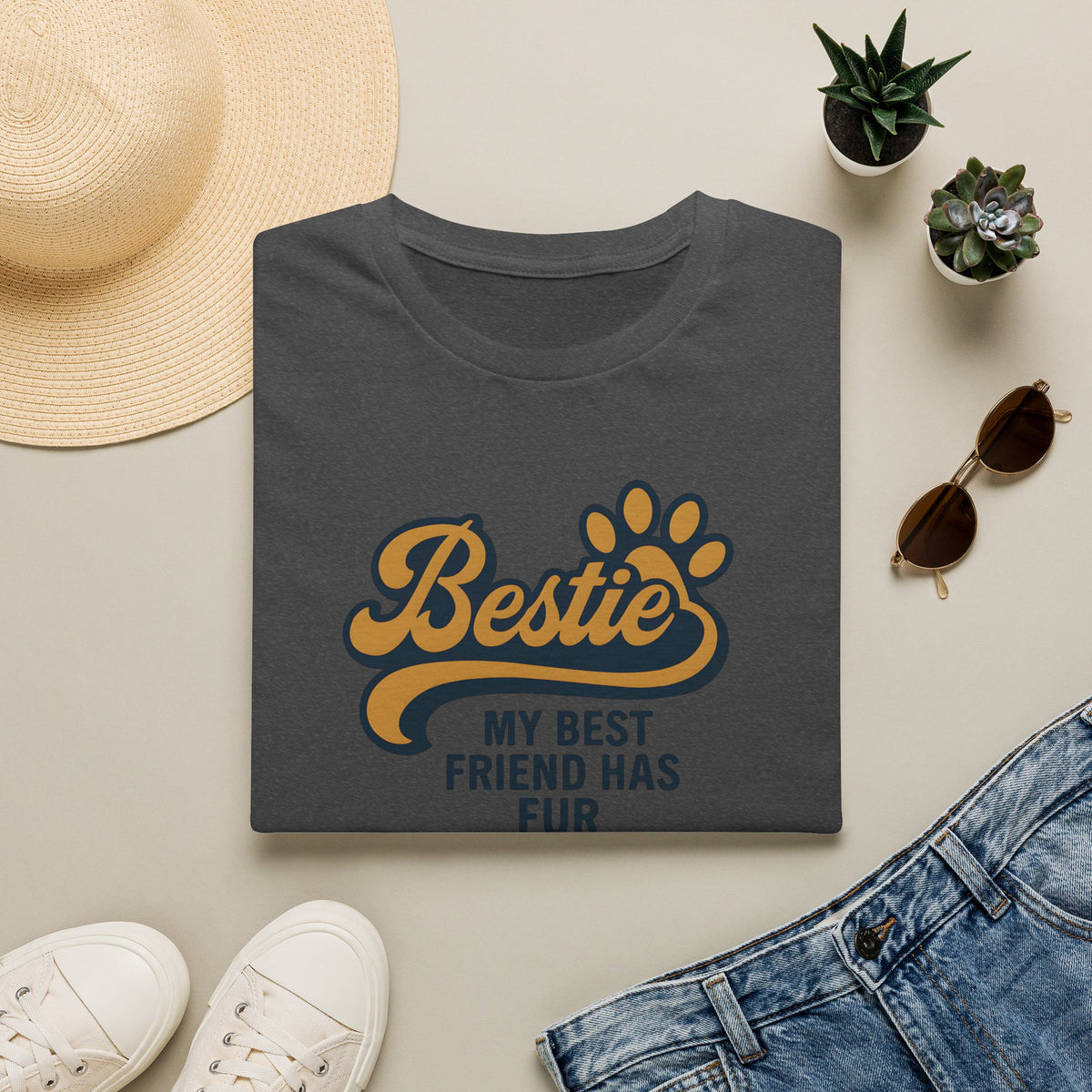 Bestie Fur Friend T-Shirt