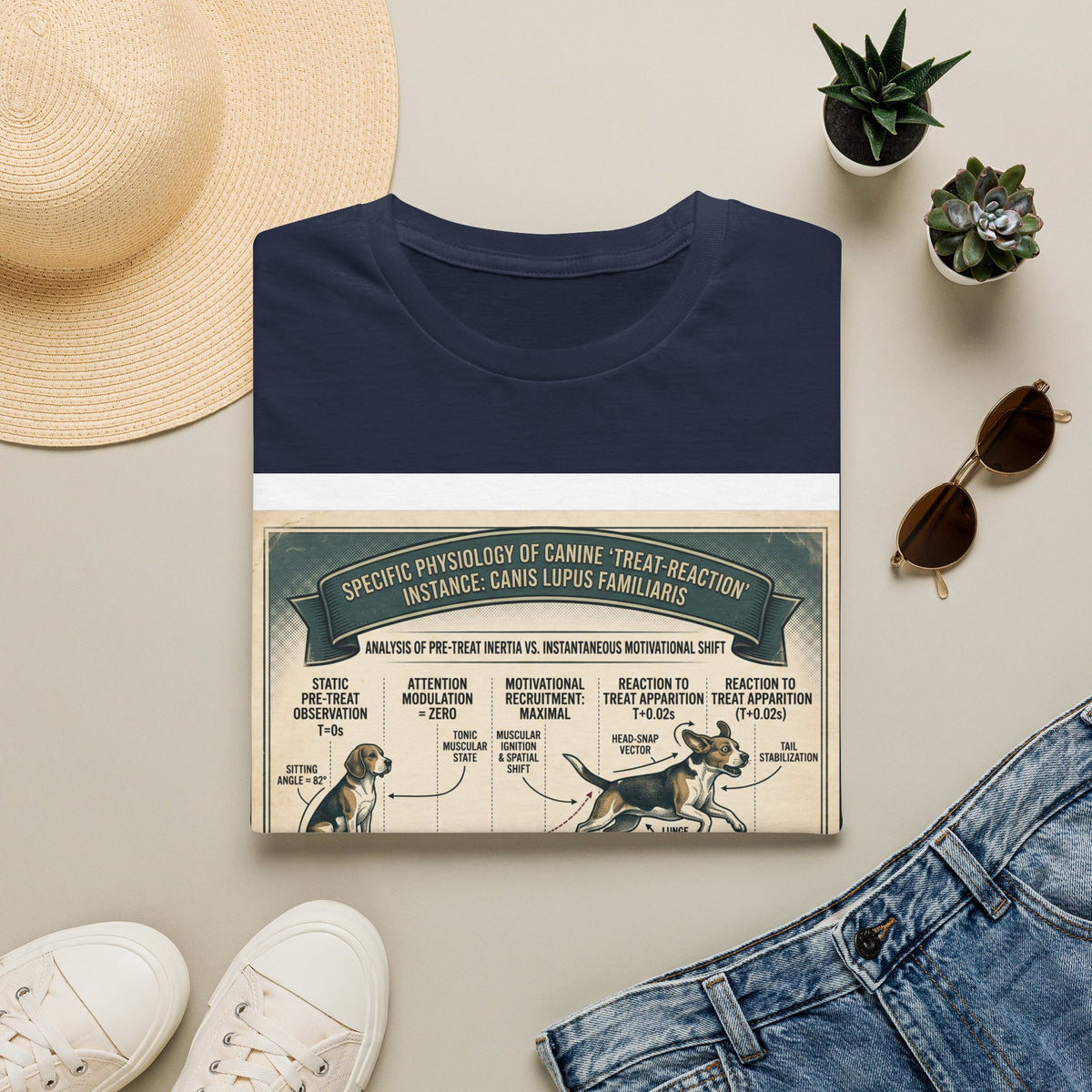 Canine Treat-Reaction Diagram T-Shirt