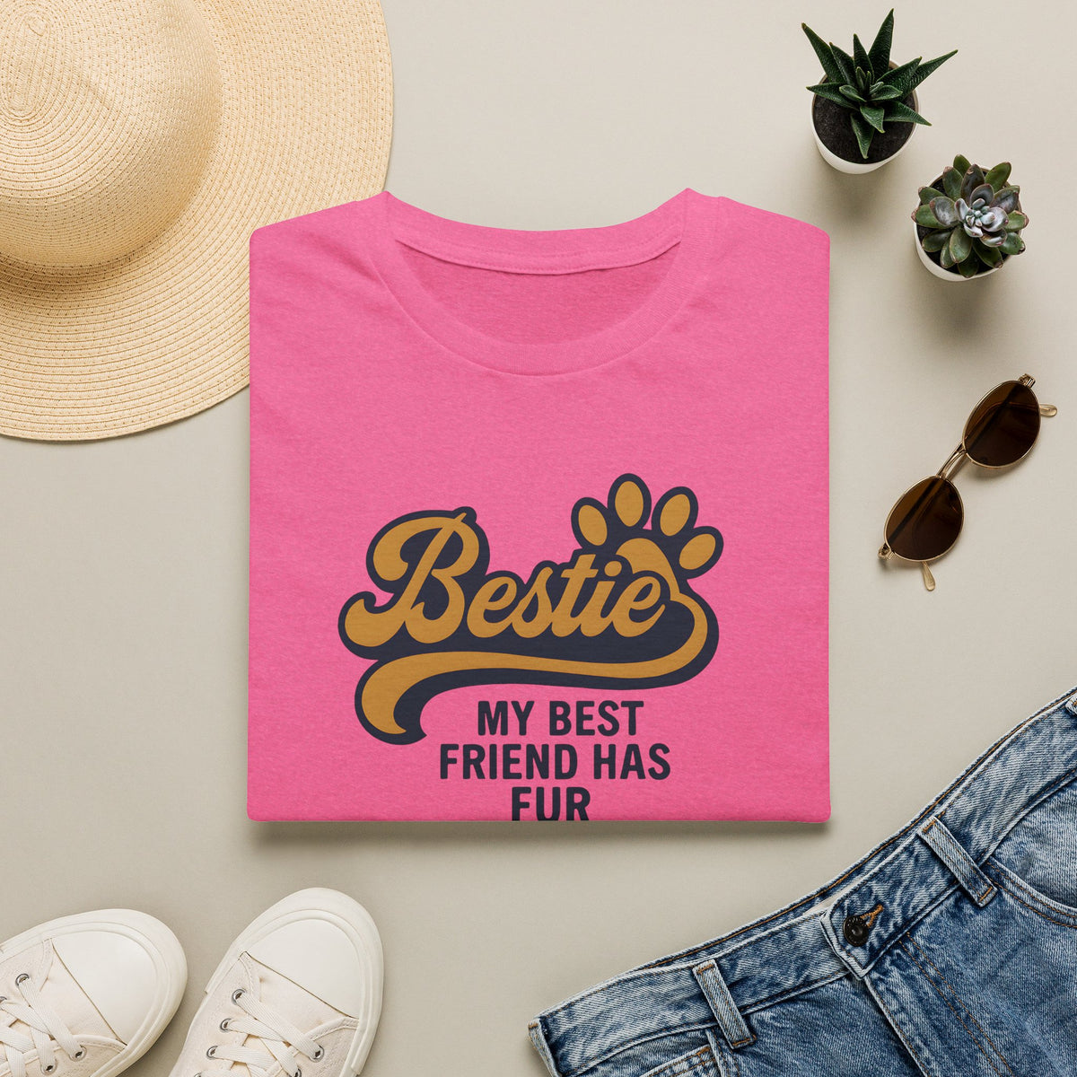 Bestie Fur Friend T-Shirt
