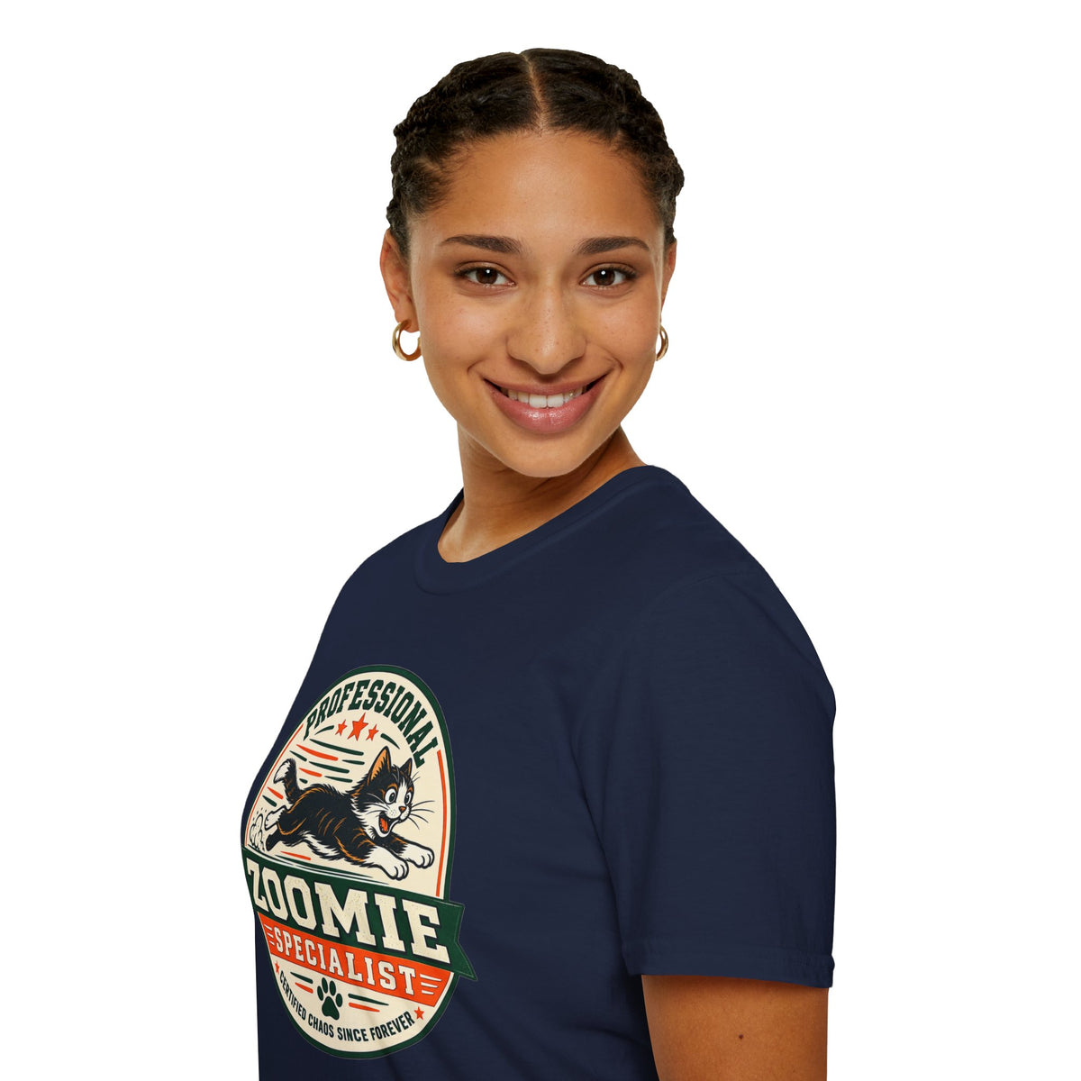 Professional Zoomie Specialist T-Shirt — Funny Cat Zoomies Tee