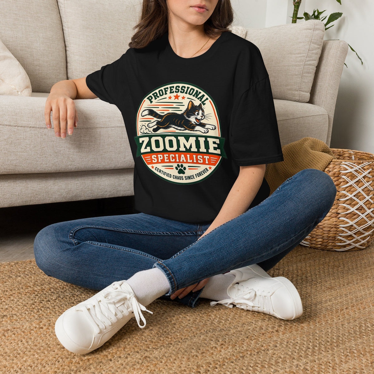 Professional Zoomie Specialist T-Shirt — Funny Cat Zoomies Tee