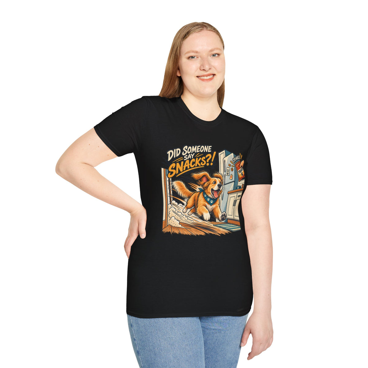 Did Someone Say Snacks? Dog Graphic T-Shirt