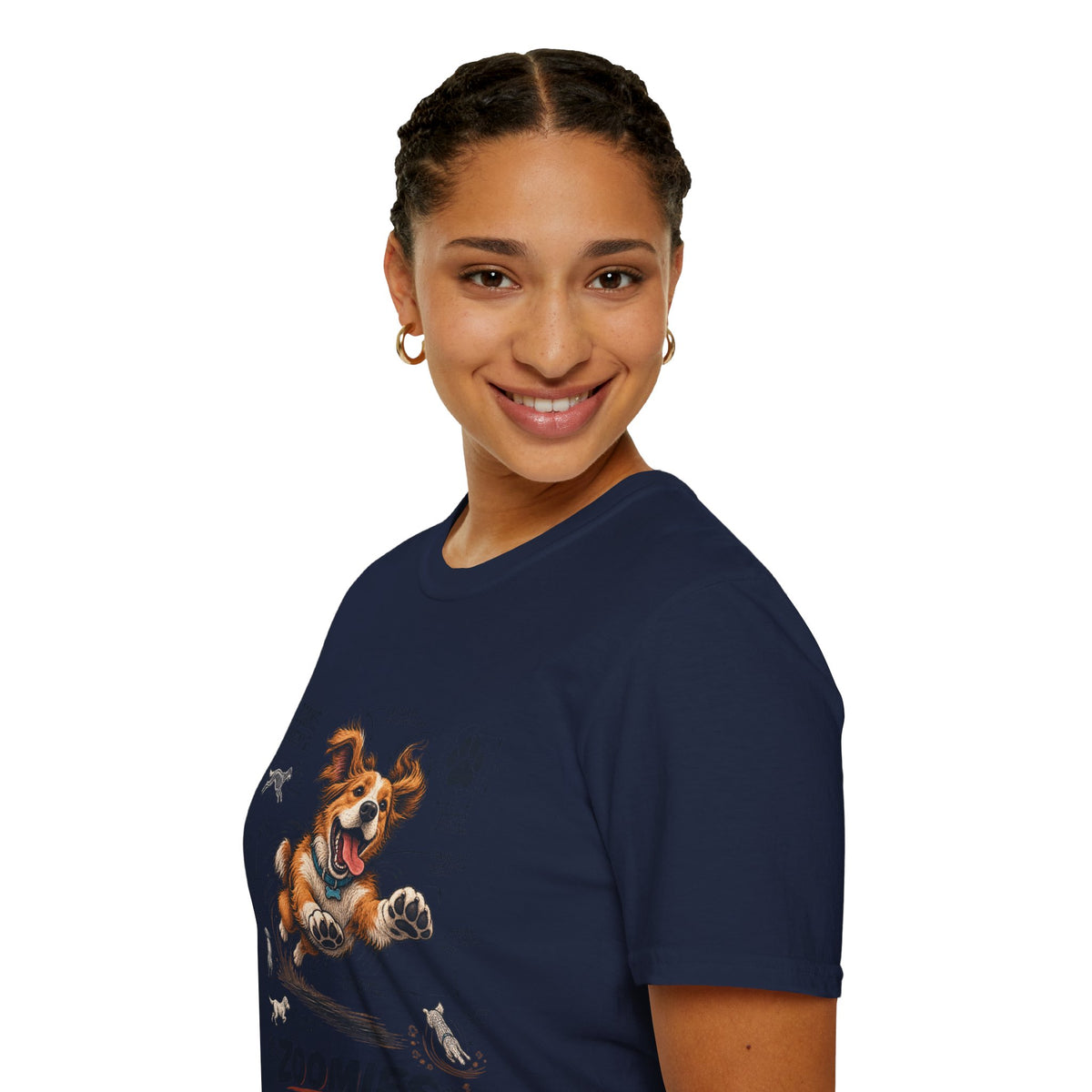 Dog Zoomies T-Shirt — Cute Playful Puppy Anatomy Graphic Tee