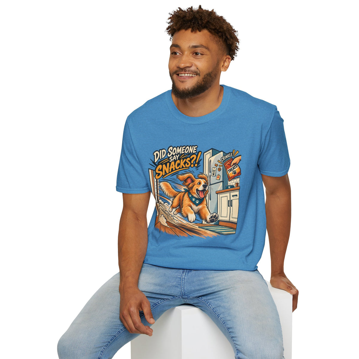 Did Someone Say Snacks? Dog Graphic T-Shirt