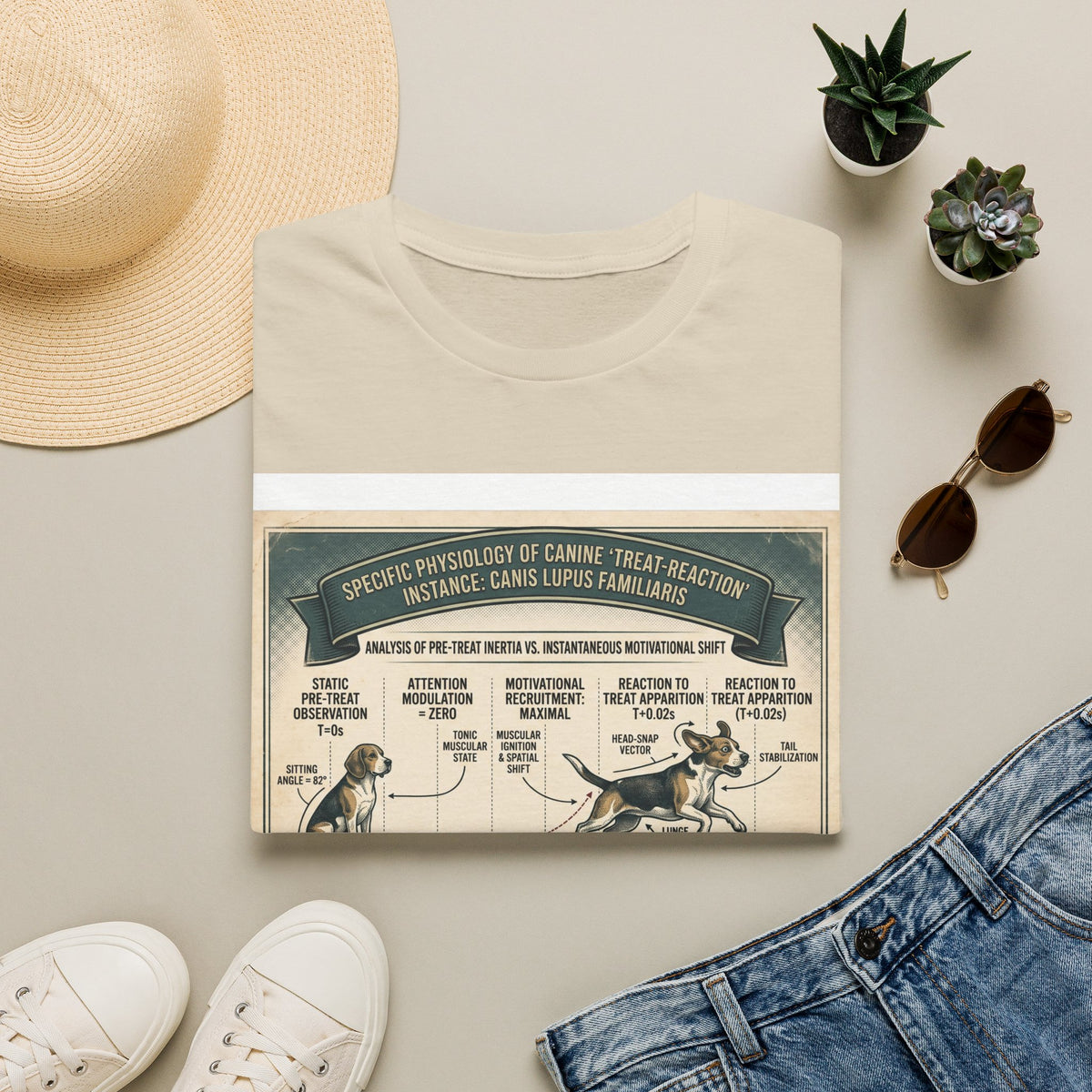 Canine Treat-Reaction Diagram T-Shirt