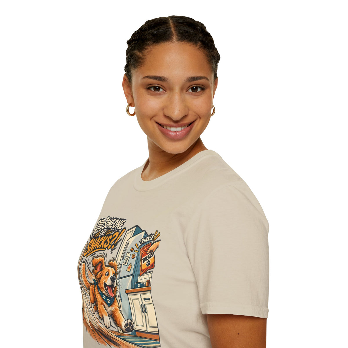 Did Someone Say Snacks? Dog Graphic T-Shirt