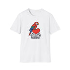 Parrot on Heart T-Shirt