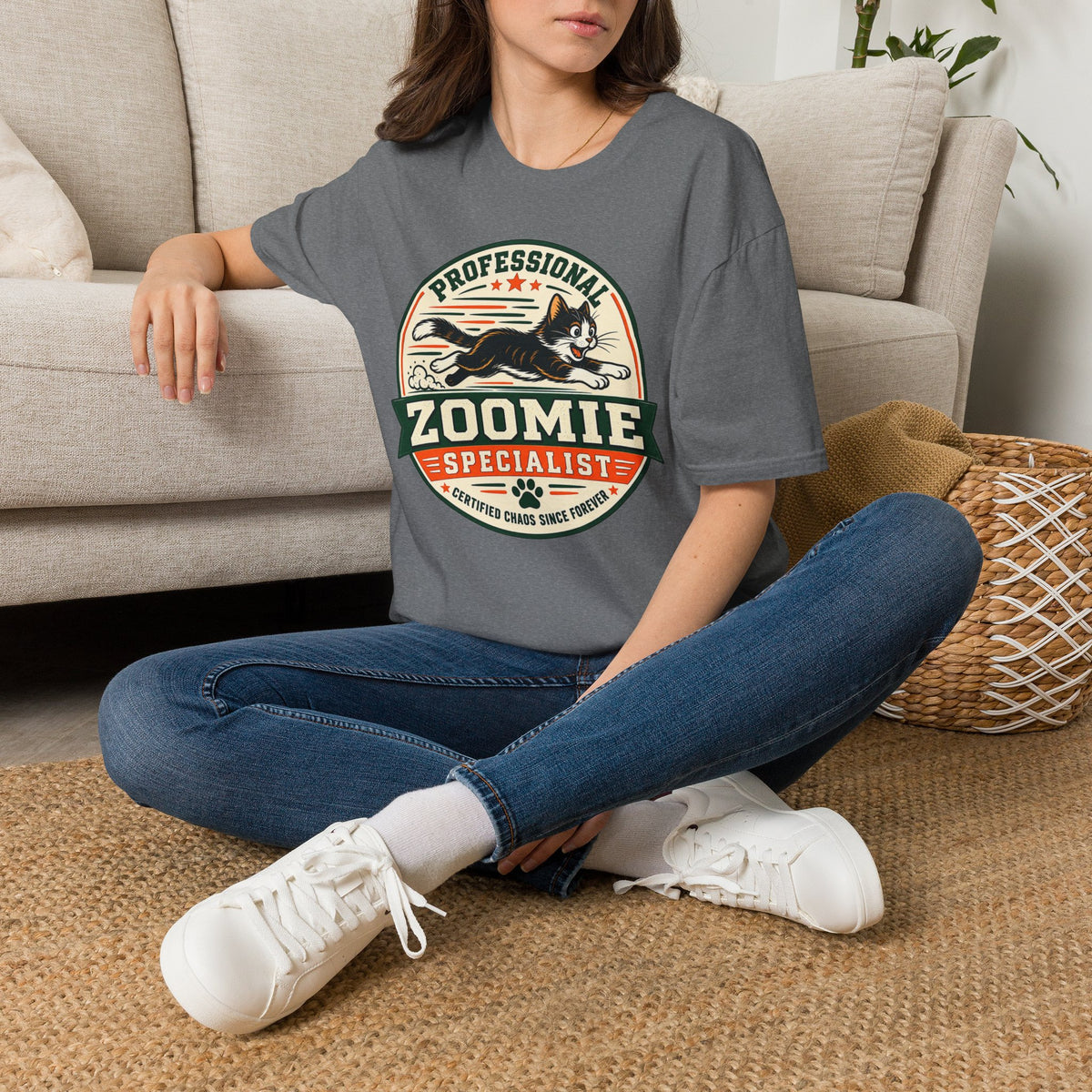 Professional Zoomie Specialist T-Shirt — Funny Cat Zoomies Tee