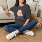 Cattitude - Cat with Coffee Cup T-Shirt