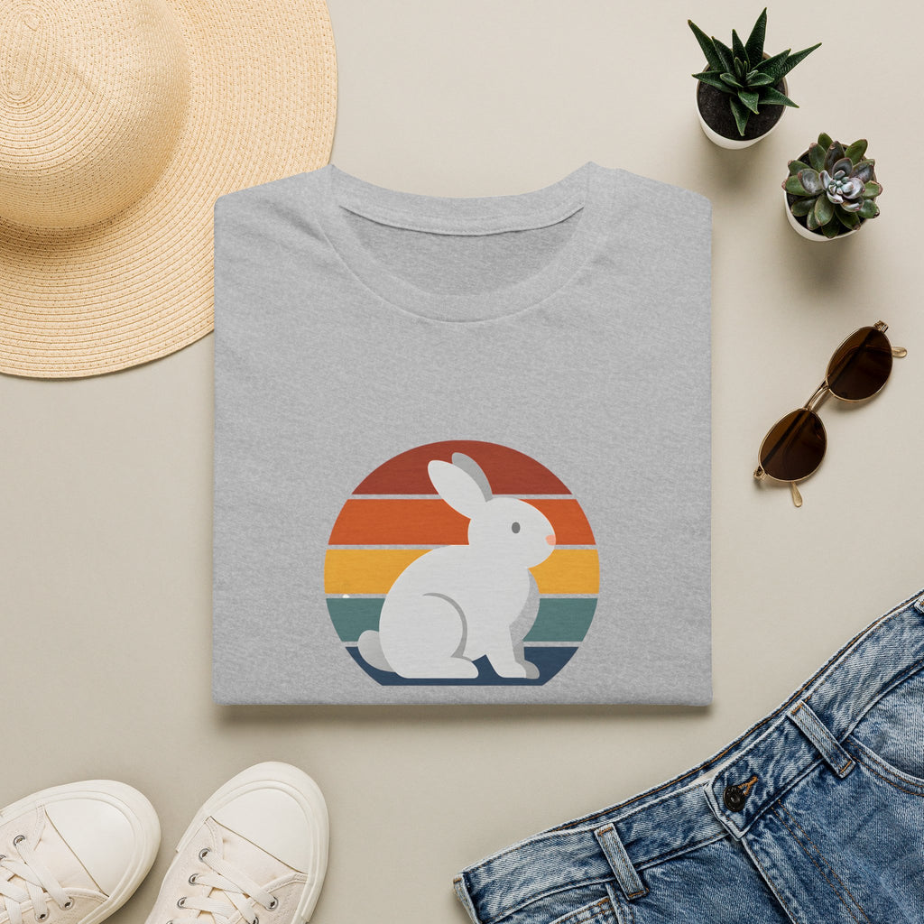 Rainbow striped rabbit T-Shirt