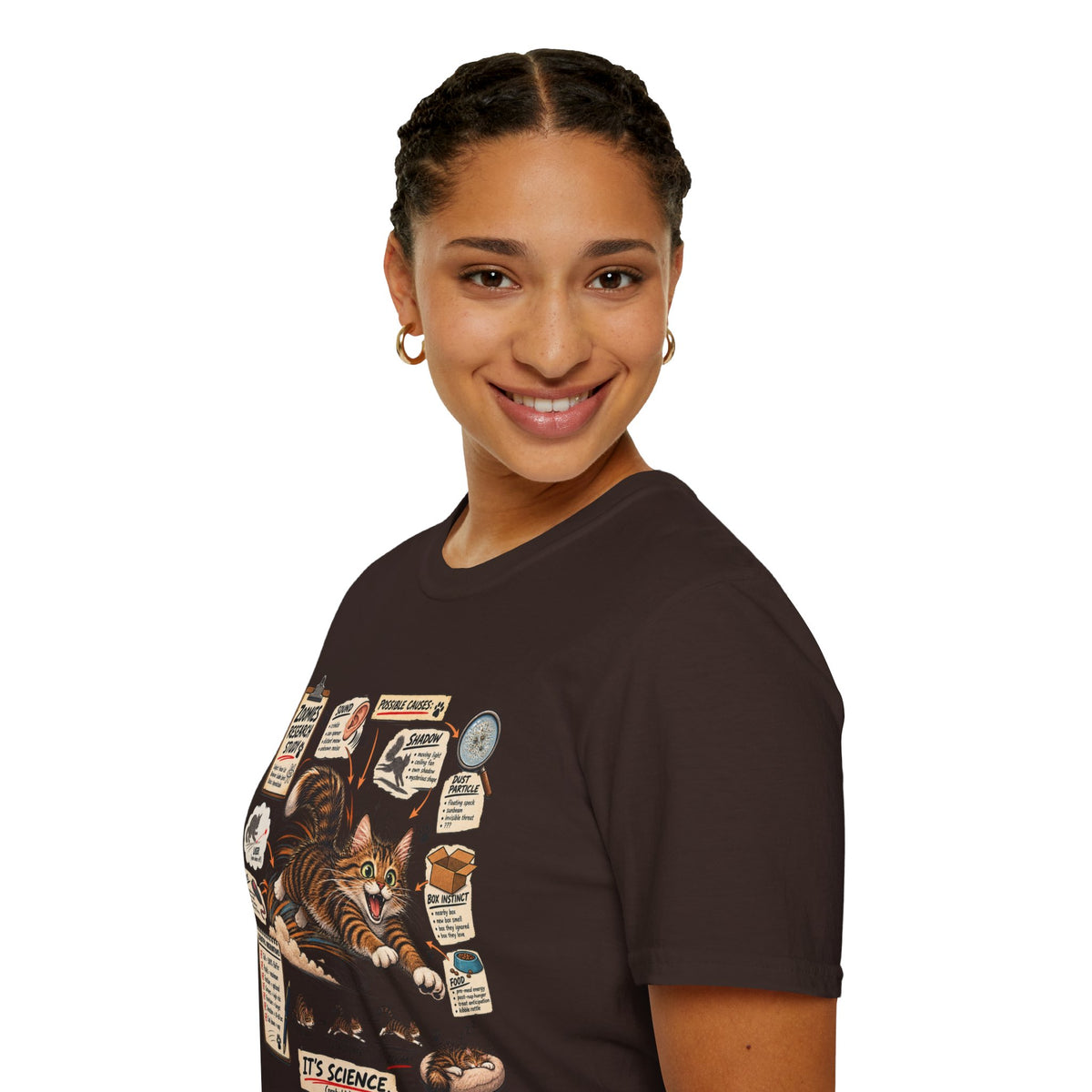 Cat Science T-Shirt — “It’s Science” Zoomies Research Design