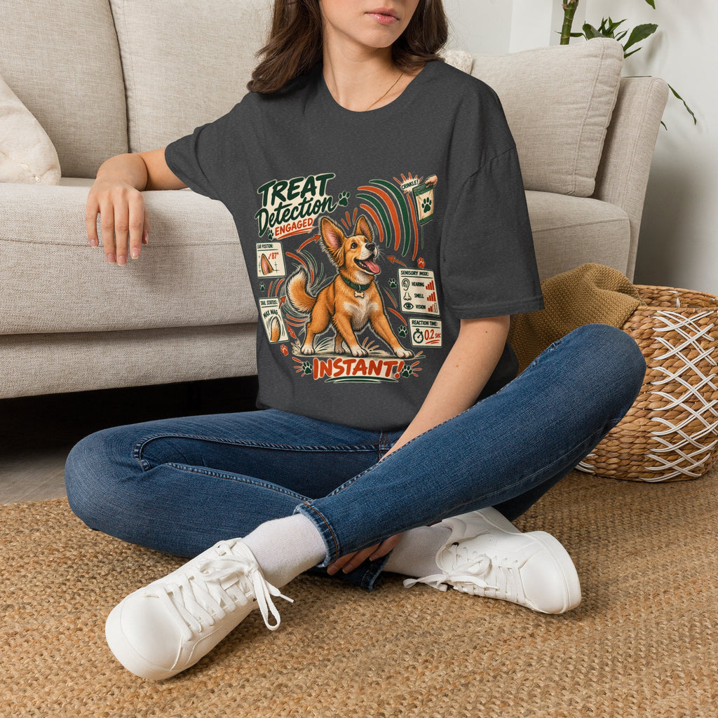 Dog Treat Detection T-Shirt — Funny Corgi ‘Treat Detection: Engaged’ Tee