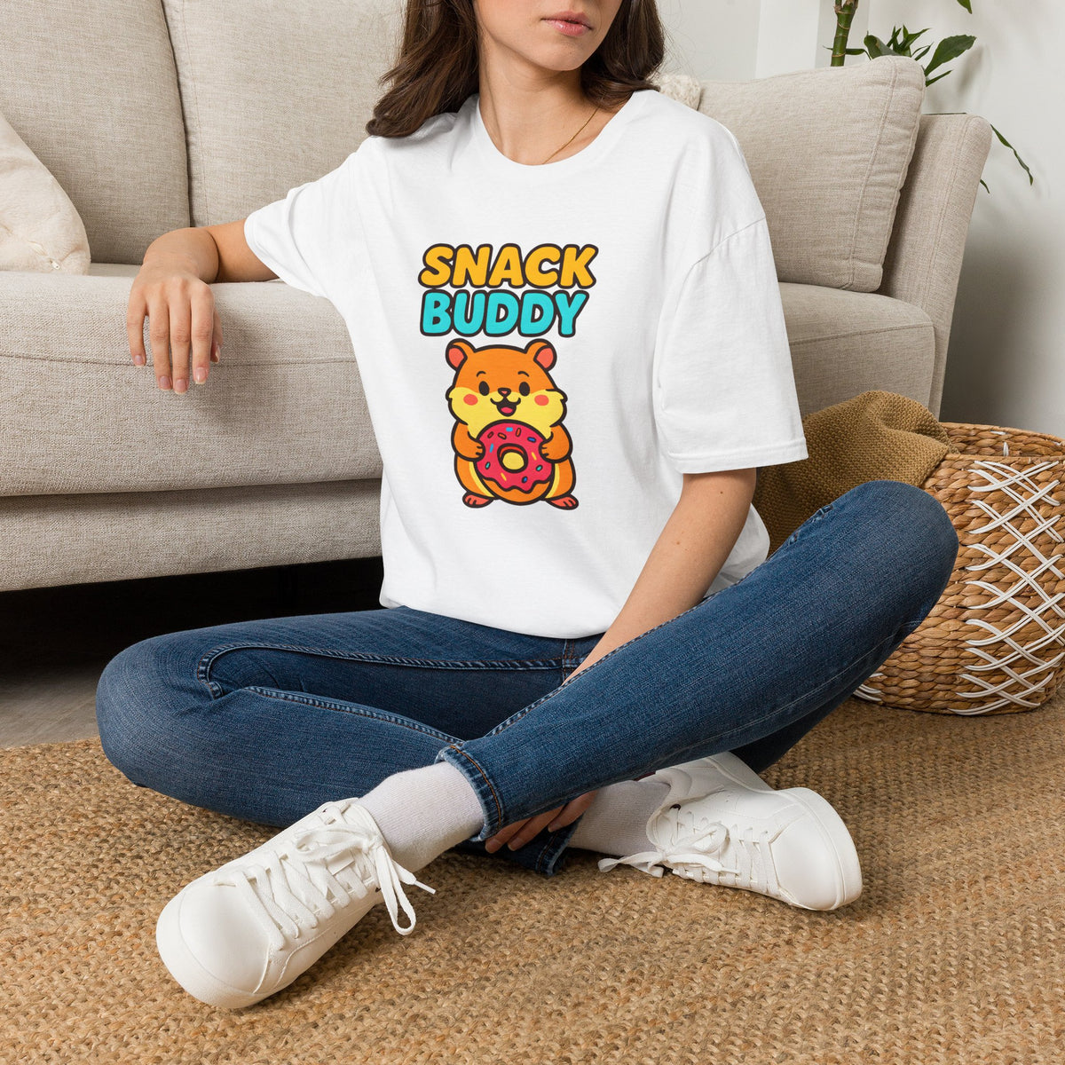 Snack Buddy Donut Hamster T-Shirt