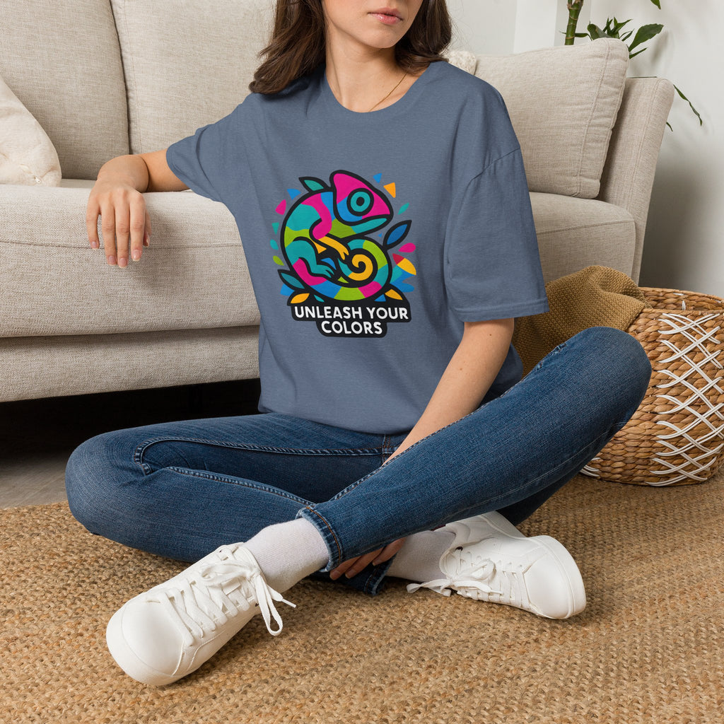 Colorful Chameleon Logo T-Shirt