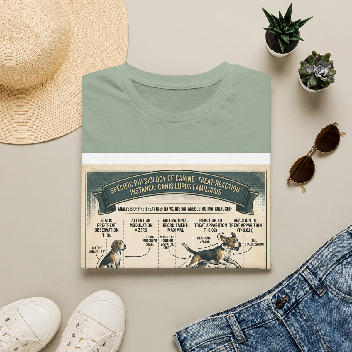 Canine Treat-Reaction Diagram T-Shirt
