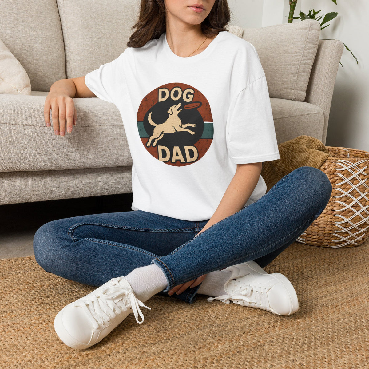 Dog Dad Badge T-Shirt