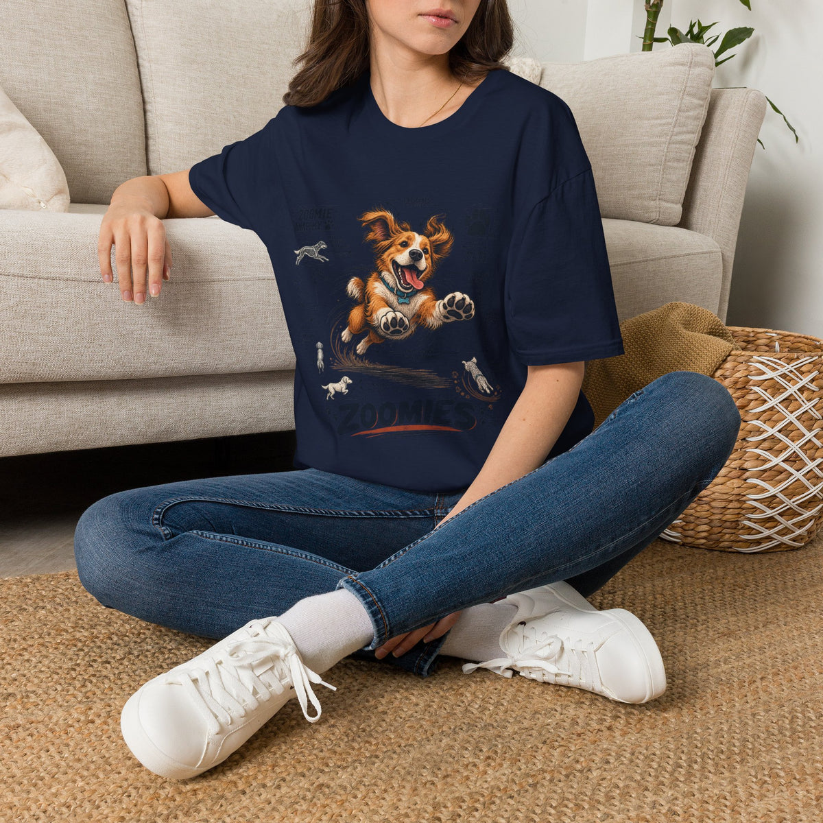 Dog Zoomies T-Shirt — Cute Playful Puppy Anatomy Graphic Tee