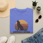 Wolf Silhouette at Sunset T-Shirt
