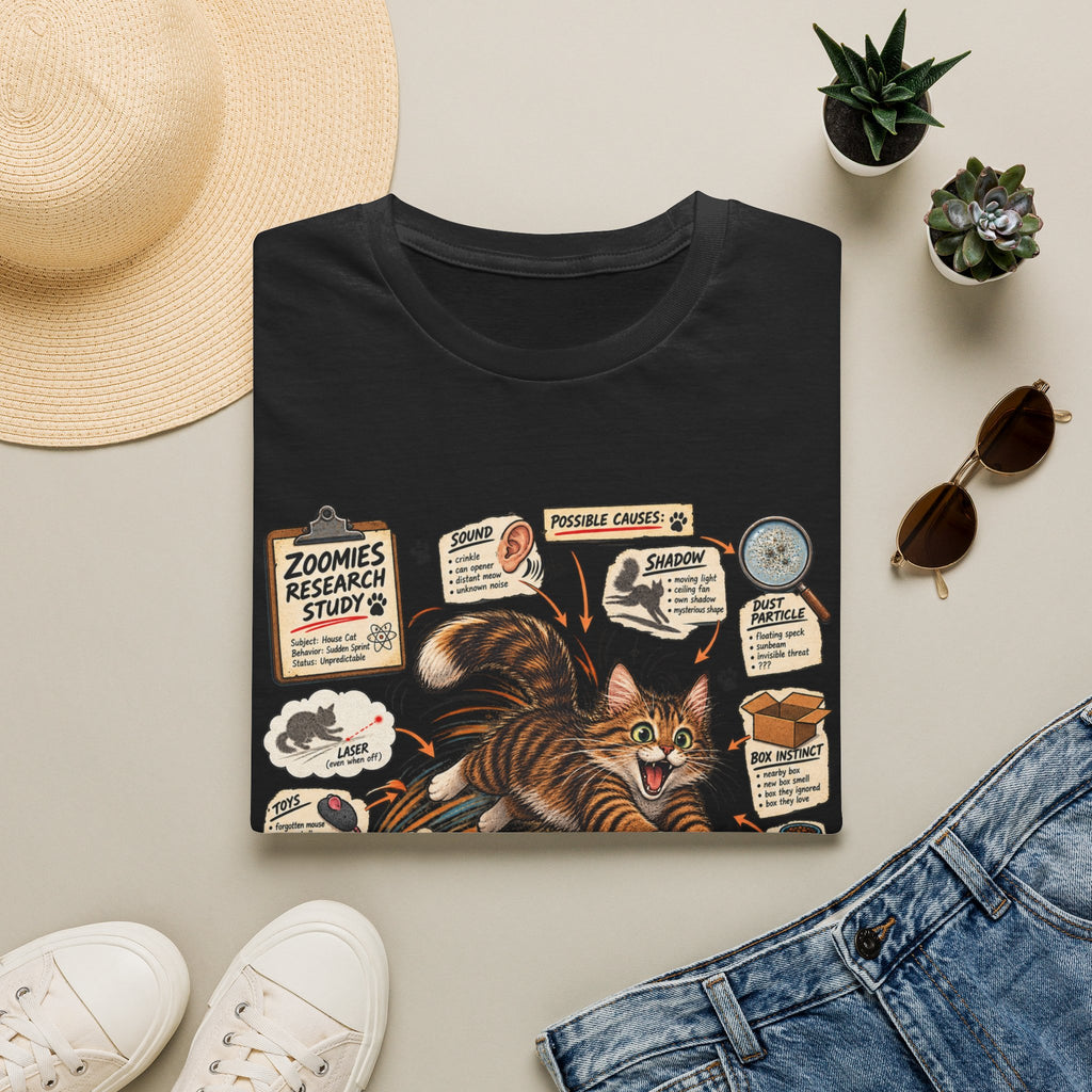 Cat Science T-Shirt — “It’s Science” Zoomies Research Design