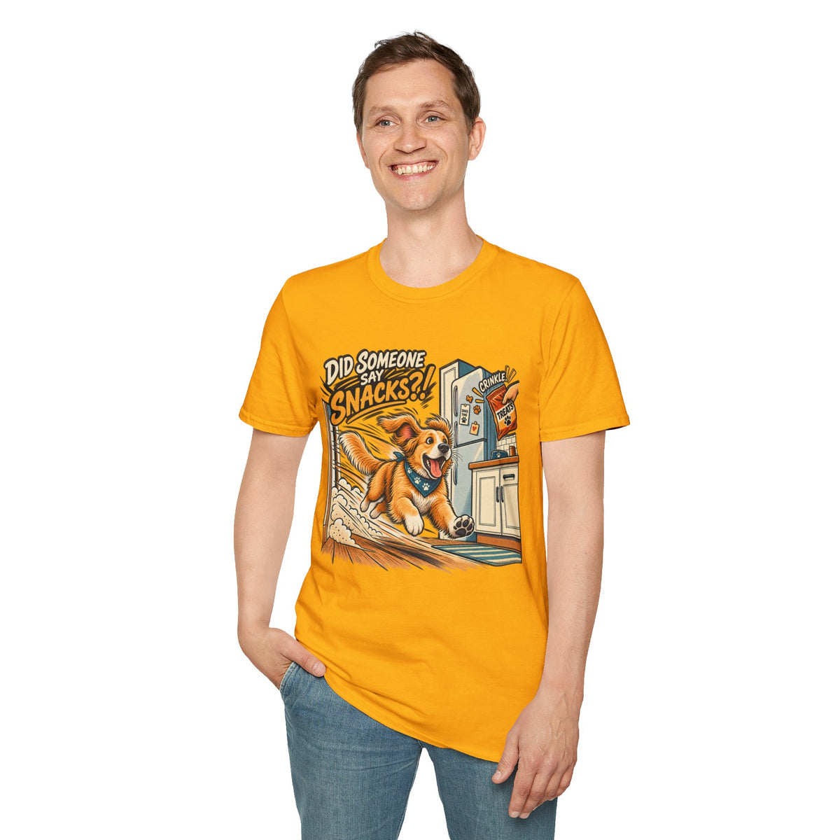 Did Someone Say Snacks? Dog Graphic T-Shirt