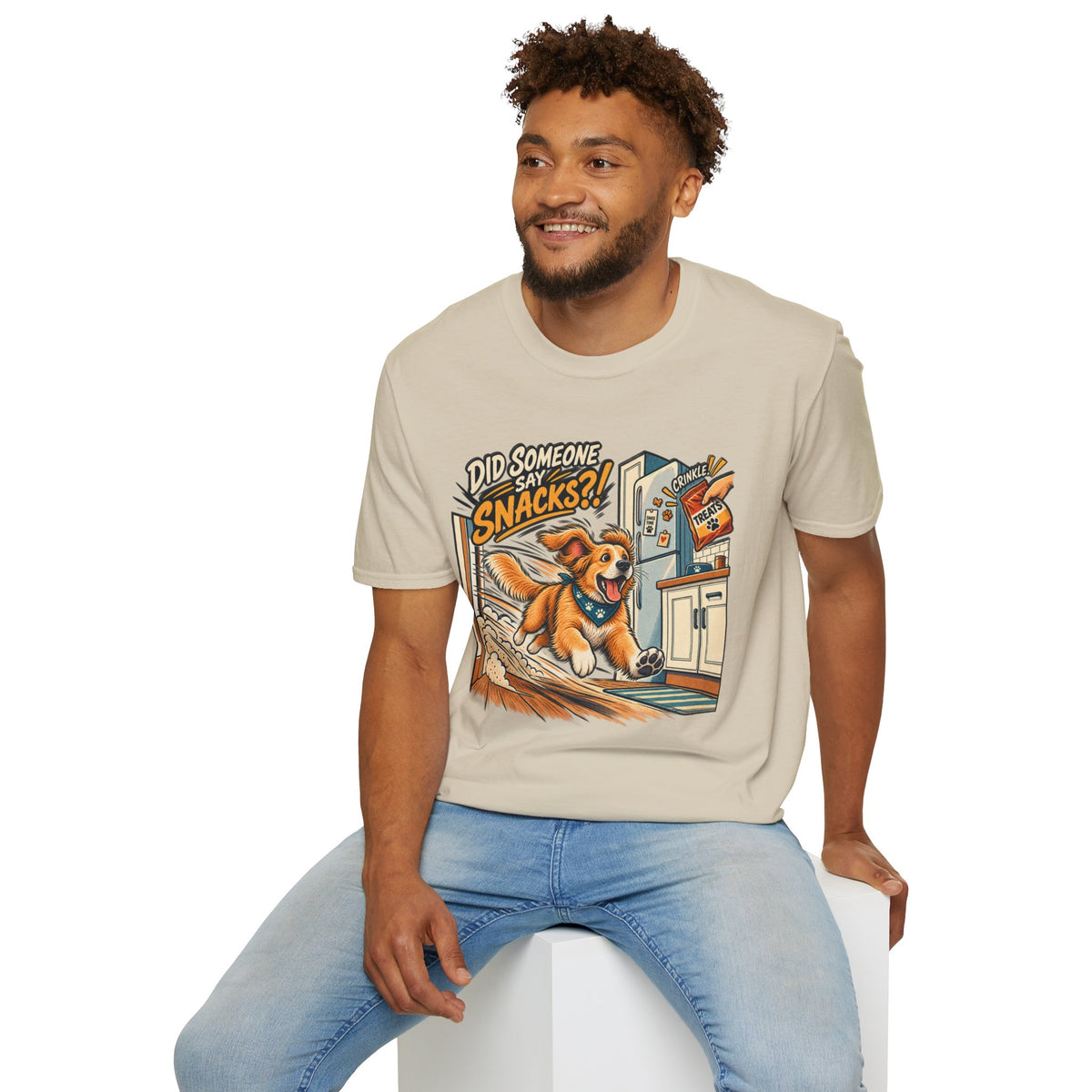 Did Someone Say Snacks? Dog Graphic T-Shirt