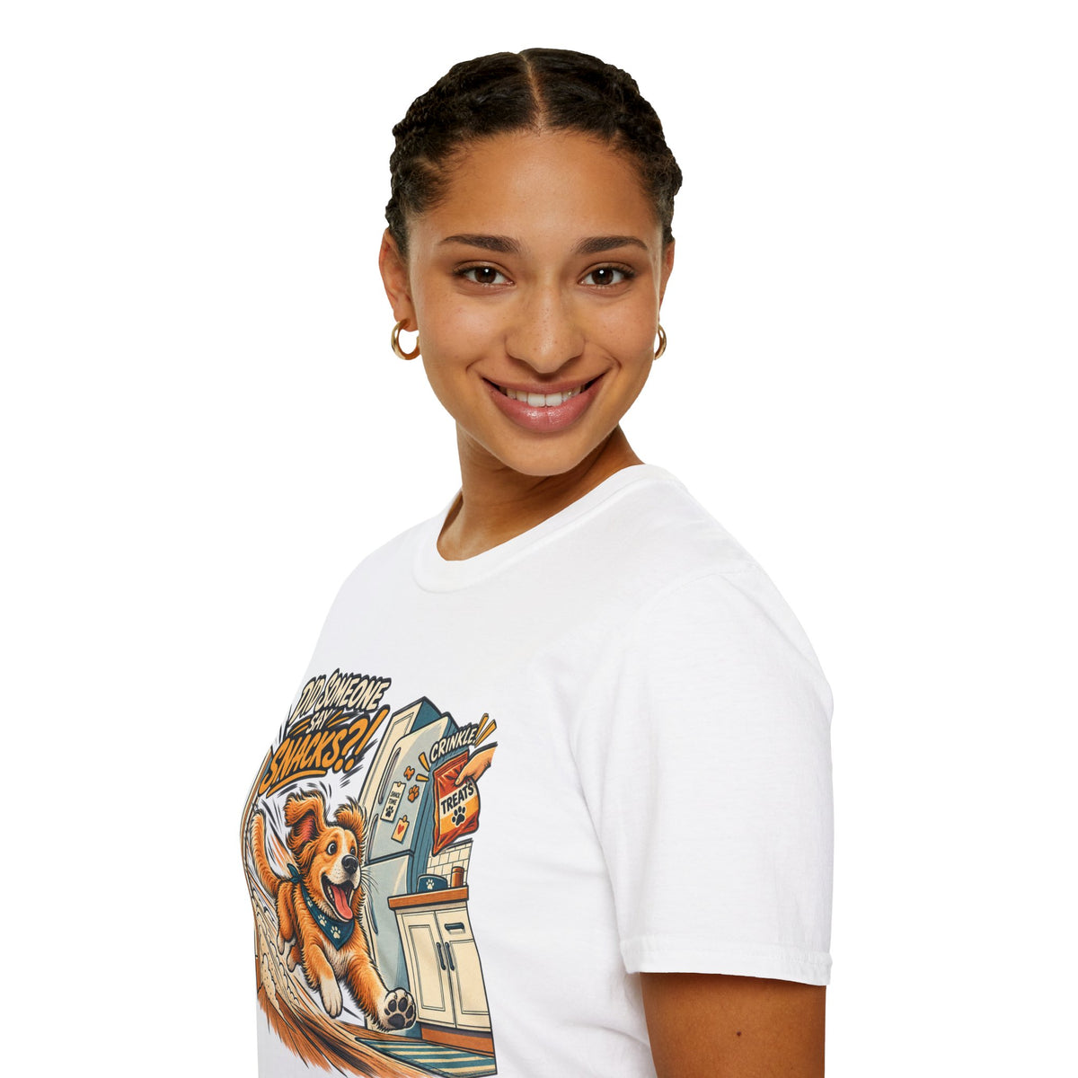 Did Someone Say Snacks? Dog Graphic T-Shirt