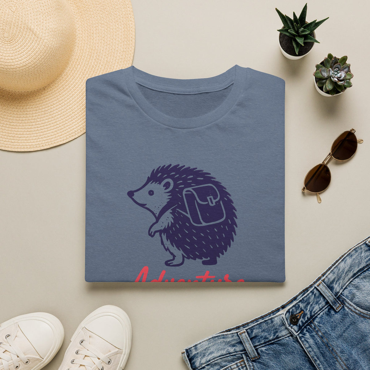 Adventure Awaits Hedgehog T-Shirt