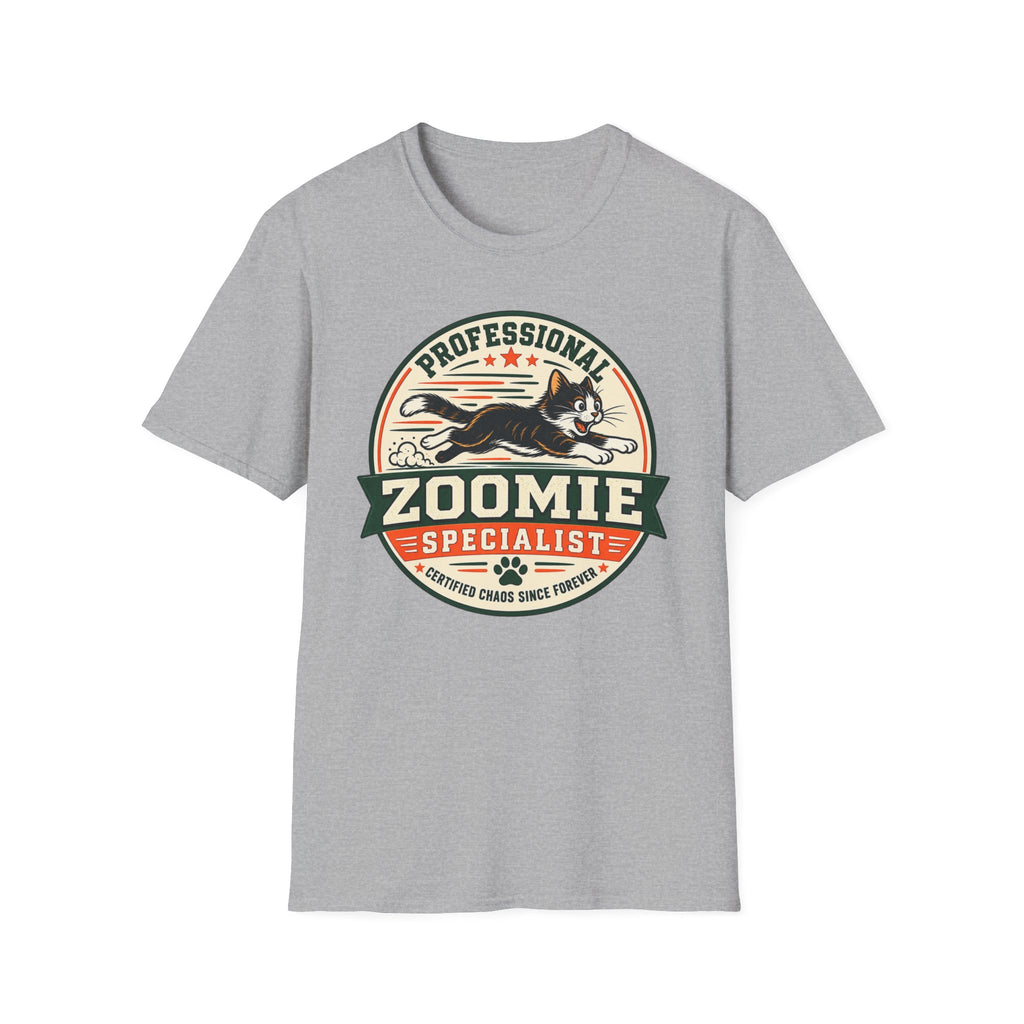 Professional Zoomie Specialist T-Shirt — Funny Cat Zoomies Tee