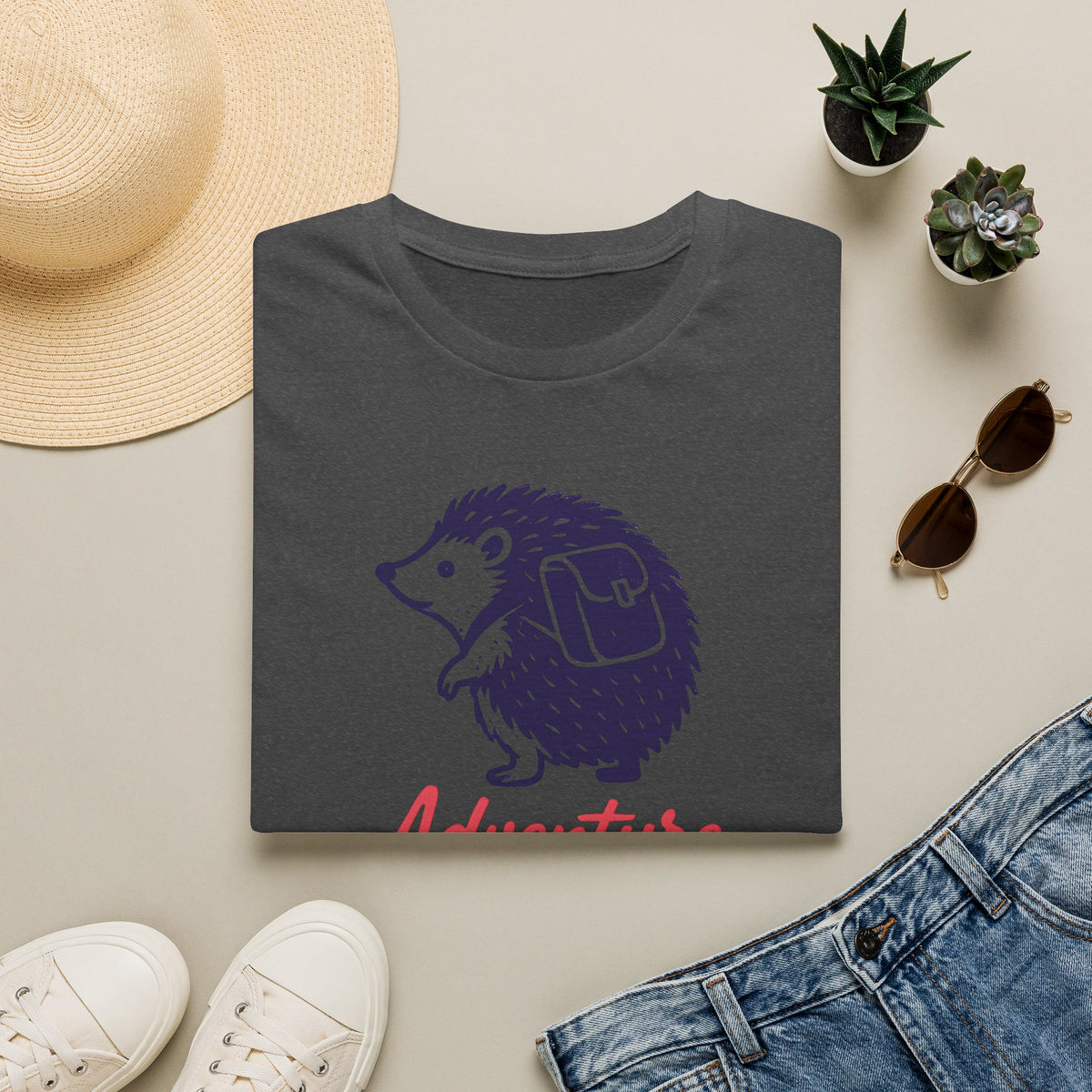 Adventure Awaits Hedgehog T-Shirt